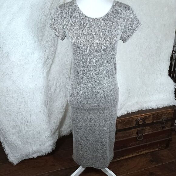 COTTON ON BLACK & WHITE BODYCON DRESS SZ.S EUC - Picture 2 of 8